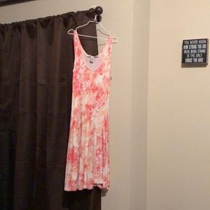 Pink flower dress